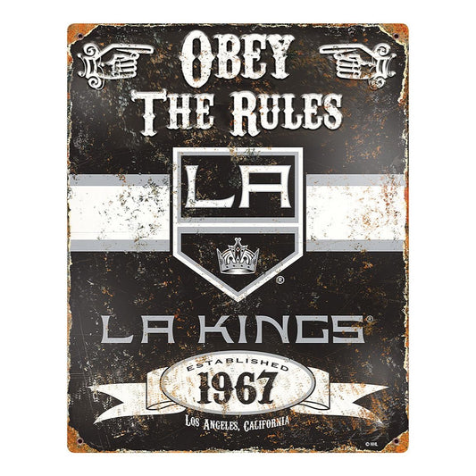 Los Angeles Kings Obey the Rules Sign