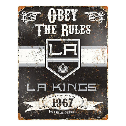 Los Angeles Kings Obey the Rules Sign