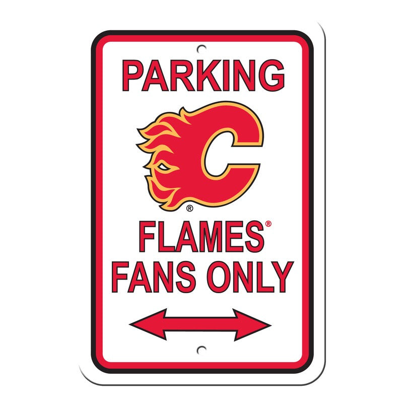 Calgary Flames Reserved Parking Sign