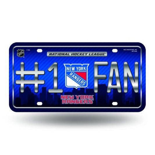 New York Rangers #1 Fan License Plate