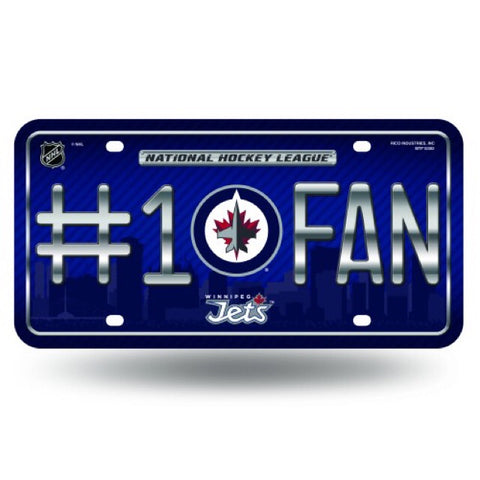 Winnipeg Jets #1 Fan License Plate