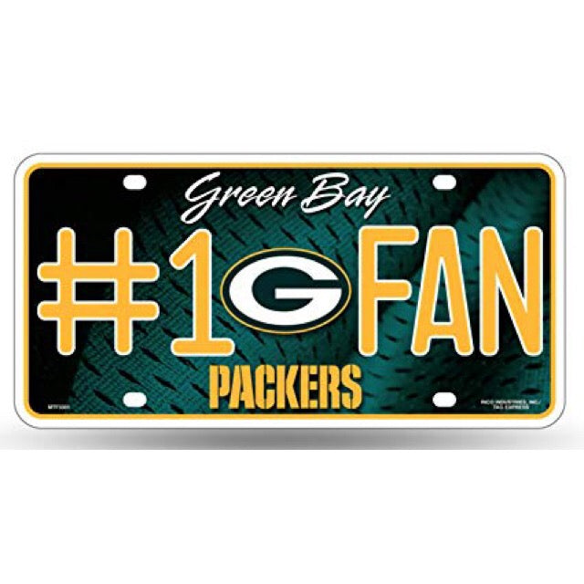 Green Bay Packers #1 Fan License Plate