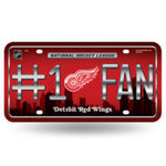 Detroit Red Wings #1 Fan License Plate