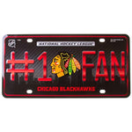 Chicago Blackhawks #1 Fan License Plate