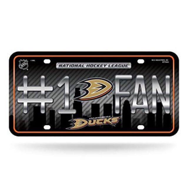 Anaheim Ducks #1 Fan License Plate