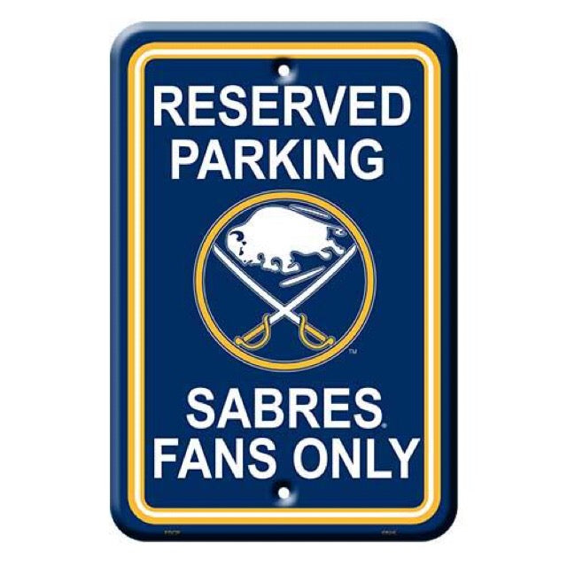 Buffalo Sabres Reserved Parking Sign