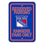 New York Rangers Reserved Parking Sign