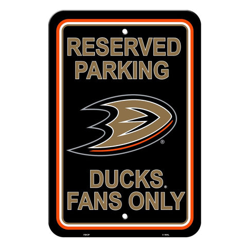 Anaheim Ducks Reserved Parking Sign