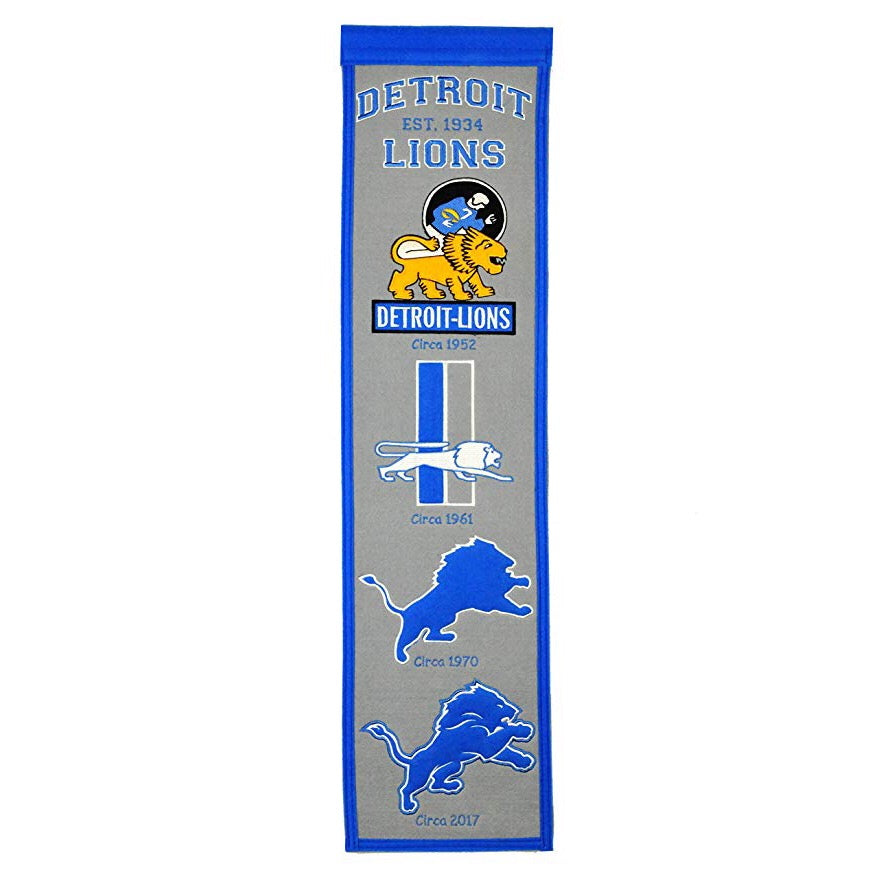 Detroit Lions Heritage Banner