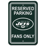 New York Jets Reserved Parking Sign