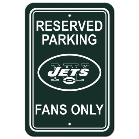 New York Jets Reserved Parking Sign